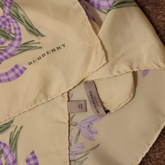 Burberry Silk Floral Square Scarf - Picture 13 of 13
